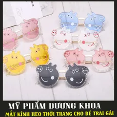 CỰC XINH - Kính râm cho bé hình heo dễ thương cho bé trai, bé gái - Kính râm cho bé hình heo dễ thương nhiều màu sắc tươi sáng, không lo bụi, không lo chói nắng