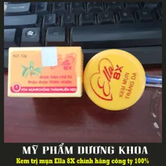 Kem mụn trắng da Ella 8x dạng hủ 12g hiệu quả sau 3 ngày sử dụng - HK24