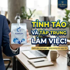 [BÙ NƯỚC] Nước Uống Hydrogen Quantum Giàu Hydrogen Tính Kiềm Tự Nhiên Cụm Phân Tử Nhỏ Thẩm Thấu Nhanh
