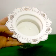 Lư hương thờ cúng hoa sen trắng Có khay hứng tàn nhang 4 size