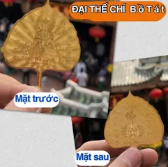 [ĐÃ KHAI QUANG] LÁ BỒ ĐỀ MẠ VÀNG MAY MẮN, TÀI LỘC - để ví, ốp điện thoại {RẺ SẬP SÀN} dương khoa shop