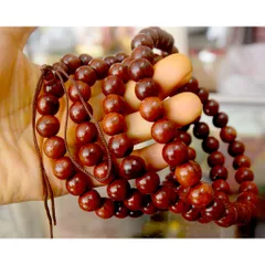Dây Chuỗi Gỗ- Hương Đỏ 108 Hạt