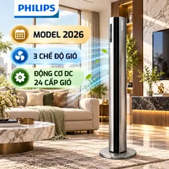 QUẠT THÁP CAO CẤP PHILIPS ACR3246TFV MÀU XÁM TITAN
