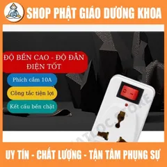 Phích cắm chuyển đổi đa năng MY-K4 1 ra 3, có công tắc, có đèn báo