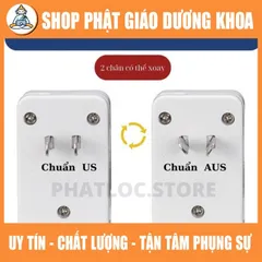 Phích cắm chuyển đổi đa năng MY-K4 1 ra 3, có công tắc, có đèn báo