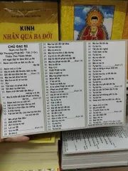Tờ chú đại bi trắng khổ A4 ÉP PLASTICS