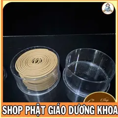 Nhang Trầm khoanh 4 giờ 1 hộp có 30 khoanh mùi thơm dễ chịu khi sử dụng, có hoả tốc