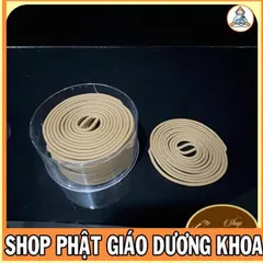 Nhang Trầm khoanh 4 giờ 1 hộp có 30 khoanh mùi thơm dễ chịu khi sử dụng, có hoả tốc