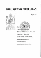 SỔ TAY, SÁCH KHAI QUANG ĐIỂM NHÃN - PHÁP SƯ HUYỀN TRÍ