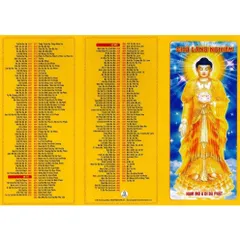 TO84 - TỜ CHÚ LĂNG NGHIÊM VÀNG ÉP PLASTIC CỰC BỀN NHIỀU MẪU vàng