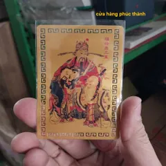 kim bài linh phù phúc lộc thọ 7cm x 5cm