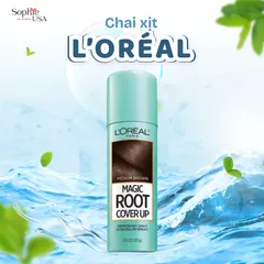 (HOẢ TỐC) XỊT  NHUỘM TÓC PHỦ BẠC CHÂN TÓC L’Oreal Paris Magic Retouch -75ml