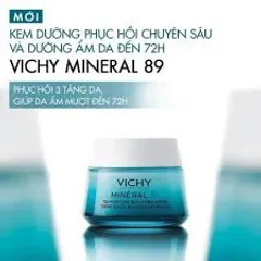 (Hàng ngoại) Kem Dưỡng Ẩm Vichy Mineral 89 72h - Phục Hồi Da Tối Ưu, Cung Cấp Độ Ẩm Sâu, Bảo Vệ Da Khỏe Mạnh, Dưỡng Ẩm Cho Da Nhạy Cảm