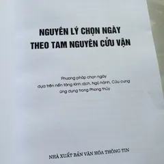 Nguyên Lý Chọn Ngày Theo Tam Nguyên Cửu Vận