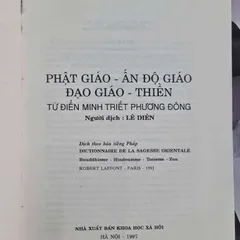 Phật giáo – Ấn Độ giáo – Đạo giáo – Thiền Từ điển minh triết phương Đông
