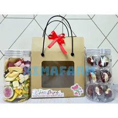 COMBO 4 HŨ TRÁI CÂY SẤY THĂNG HOA | XIMAFARM | TẶNG KÈM HỘP QUÀ .
