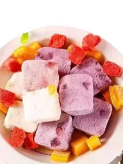 SỮA CHUA SẤY GIÒN VỊ TRÁI CÂY TỰ NHIÊN Hũ 100G  |CÔNG NGHỆ SẤY THĂNG HOA | ĂN VẶT NHÀ DẤU