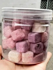 SỮA CHUA SẤY GIÒN VỊ TRÁI CÂY TỰ NHIÊN Hũ 100G  |CÔNG NGHỆ SẤY THĂNG HOA | ĂN VẶT NHÀ DẤU