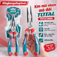 Kìm Mũi Nhọn Mỏ Dài TOTAL THT221808S 200mm (8