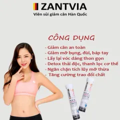 🩷 🇰🇷 EVERFIT DIET - ZANTVIA Viên sủi giảm cân