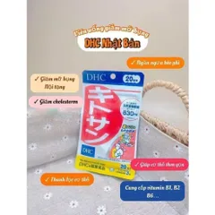 Viên Uống Giảm Mỡ Bụng Chitosan DHC Gói 60 Viên Nhật Bản [CHÍNH HÃNG] Hỗ Trợ Thon Gọn, Da Mịn