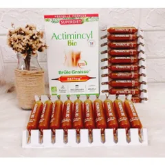 (Công ty) Nước uống giảm cân Superdiet ACTIMINCYL BIO an toàn,  săn chắc vòng eo (hộp 20 ống)