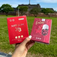 Giảm Cân Nat.Slim X3 Chính Hãng ViCiCorp, Nat Slim X3 Giảm Cân dành cho cơ địa khó giảm tặng kèm Detox