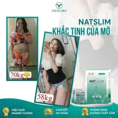 Giảm Cân NAT Slim  Chính Hãng Vicicorp DUMI STORE Natslim Giúp Giảm Cân Hiệu Quả Giảm 2-3 Kg Sau 15 Ngày