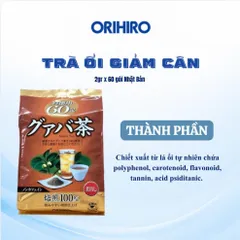 Trà Lá Ổi ORIHIRO Hỗ Trợ Giảm Cân, Hỗ Trợ Đường Tiêu Hóa - Ngăn Ngừa Các Bệnh Tim Mạch 60 Gói/Túi