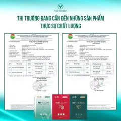 Giảm Cân NAT SLIM Chính Hãng Vicicorp MERRY STORE Giúp Giảm Cân An Toàn Hiệu Qủa giảm 2-3 Kg Sau 15 Ngày Sử Dụng