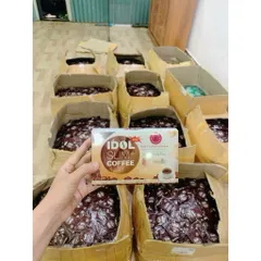Cà Phê IDO SLIN Coffee tan mỡ cực mạnh, giảm béo giữ dáng hộp 10 gói nâu -Sét dưỡng ốc sên