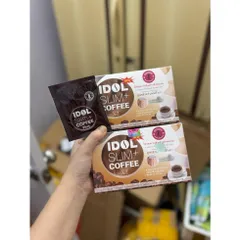 Cà Phê IDO SLIN Coffee tan mỡ cực mạnh, giảm béo giữ dáng hộp 10 gói nâu -Sét dưỡng ốc sên
