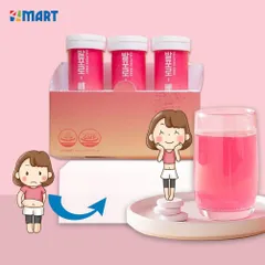 Viên sủi uống hỗ trợ giảm cân hiệu quả chính hãng Balporo BBae Hàn Quốc 1 hộp 3 lọ 10 viên.