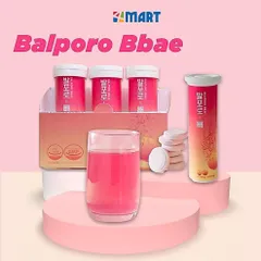 Viên sủi uống hỗ trợ giảm cân hiệu quả chính hãng Balporo BBae Hàn Quốc 1 hộp 3 lọ 10 viên.