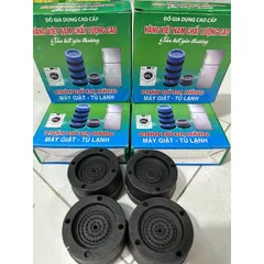 Chân Kê Máy Giặt, Tủ Lạnh,Chống Rung, Chống Ồn, Chống Rò Rỉ Cao Cấp Đế Kê Chân Máy Giặt Bằng Silicon Chống Trơn Trượt