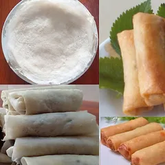 100 Vỏ bánh tráng đậu xanh cuốn chả giò giòn xốp 18cm
