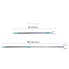 Cây phơi quần áo bằng inox kéo dài 1,5M Cây gậy lấy đồ trên cao có thể kéo dài xếp gọn