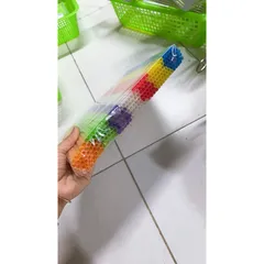 Combo 1000 ống hút nhựa 7 sắc màu - ống hút màu trắng dài 22cm