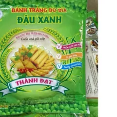 10 Gói ( 300 lá ) bánh tráng bò bía đậu xanh gói 30 lá - Bánh đa nem cuốn chả giò giòn xốp