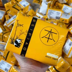 Bịch 10 gói giấy lau gấu trúc - Giấy ăn cao cấp sipao túi rút