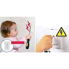 10 cái bịt ổ điện 2 chân - nút che ổ điện an toàn cho bé