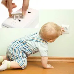 10 cái bịt ổ điện 2 chân - nút che ổ điện an toàn cho bé