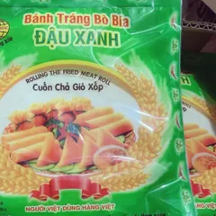 Combo 5 túi bánh tráng bò bía đậu xanh size 16cm đủ 30 lá