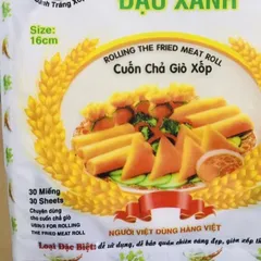 [ Loại 1 ] 5 Túi 150 Lá bánh bò bía đậu xanh - vỏ bò bía làm nem cuốn chả giò