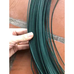50 Mét dây thép bọc nhựa màu xanh than 3li - Dây thép bọc nhựa