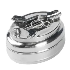 Gạt tàn inox xoay, gạt tàn bấm, gạt tàn thủy tinh