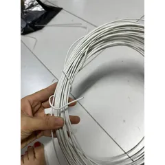 50 Mét dây thép bọc nhựa màu trắng mềm dẻo không rỉ 2.5li