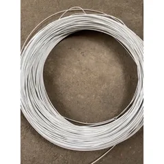 50 Mét dây thép bọc nhựa màu trắng mềm dẻo không rỉ 2.5li