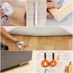 Băng Dính 2 Mặt Trong Suốt Siêu Dính Dán Trên Mọi Bề Mặt Tiện Lợi