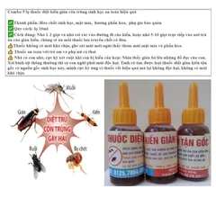 5 Lọ thuốc diệt kiến gián côn trùng an toàn hiệu quả